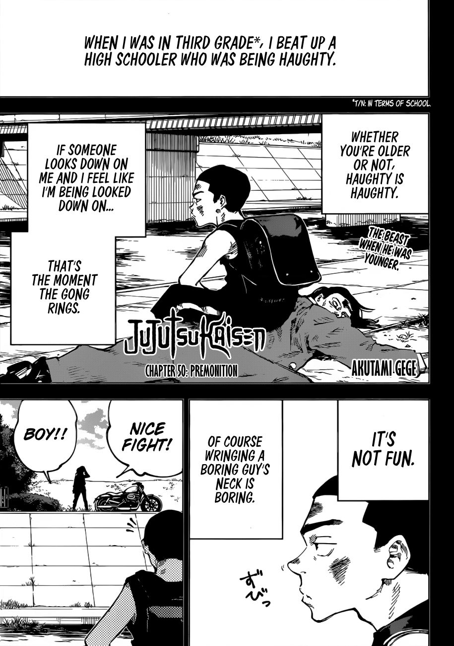 Jujutsu Kaisen chapter 50 page 1