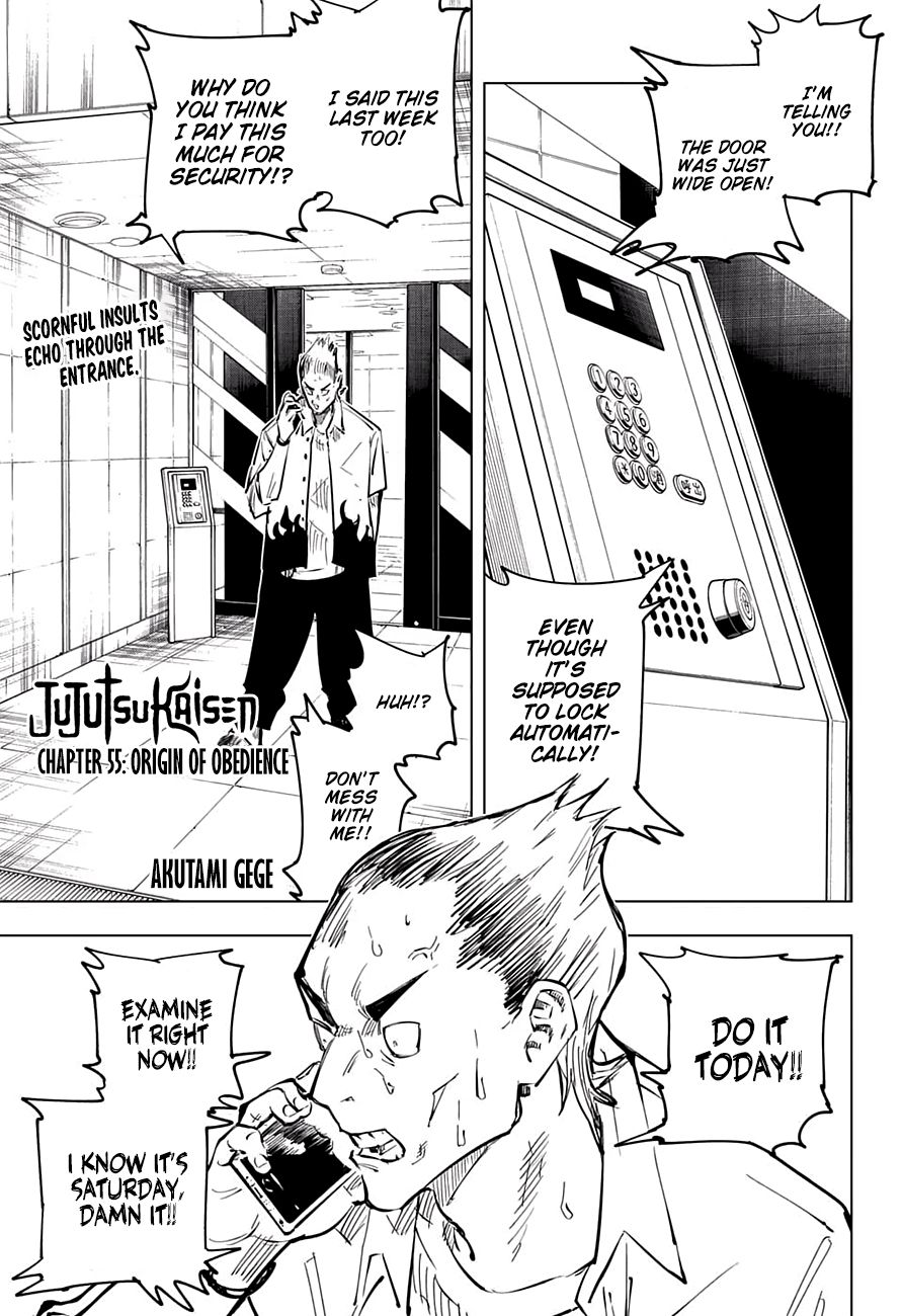 Jujutsu Kaisen chapter 55 page 1