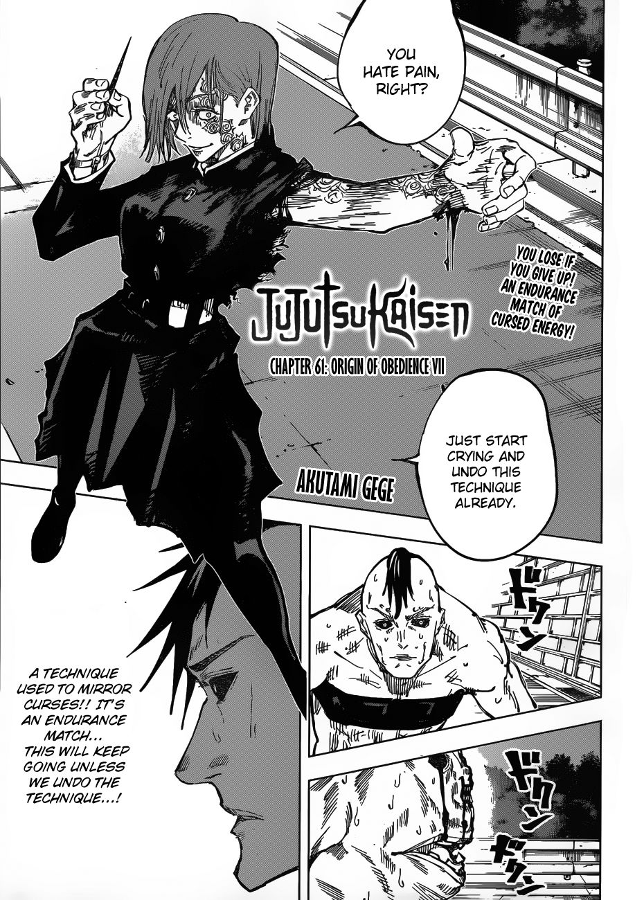 Jujutsu Kaisen chapter 61 page 1