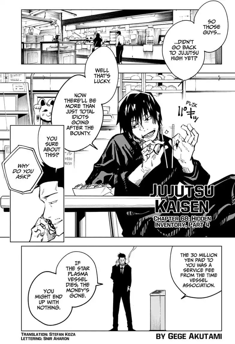 Jujutsu Kaisen chapter 68 page 1