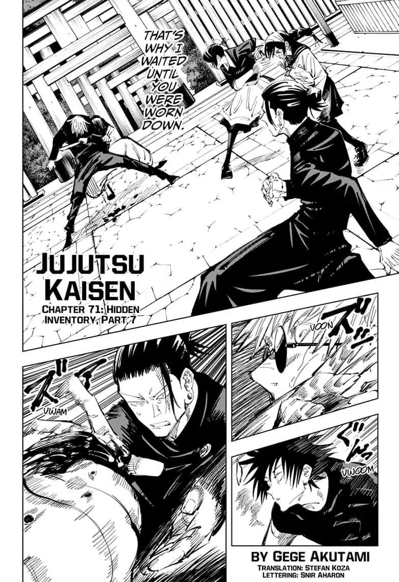 Jujutsu Kaisen chapter 71 page 2