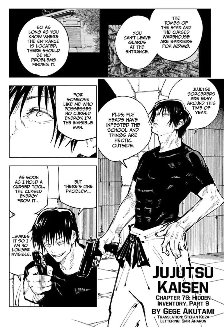 Jujutsu Kaisen chapter 73 page 1