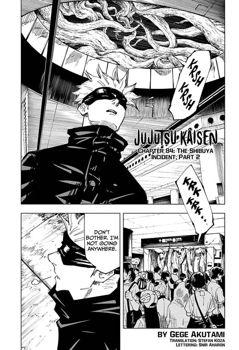 Jujutsu Kaisen chapter 84 page 1