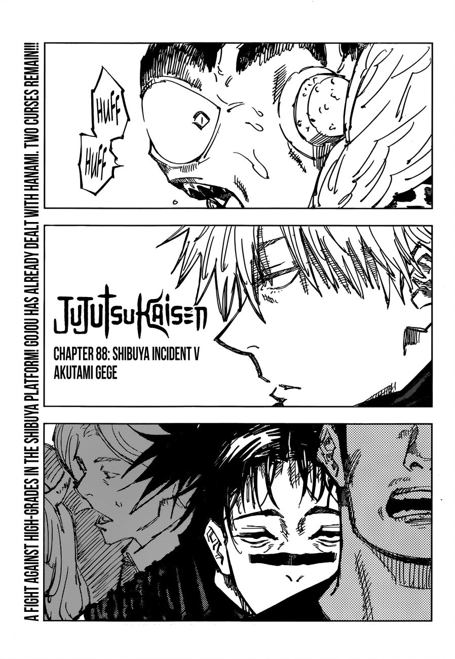 Jujutsu Kaisen chapter 88 page 1