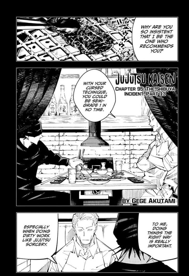 Jujutsu Kaisen chapter 95 page 1