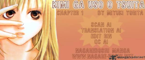 Kimi ga Uso o Tsuita Chapter 1 page 2