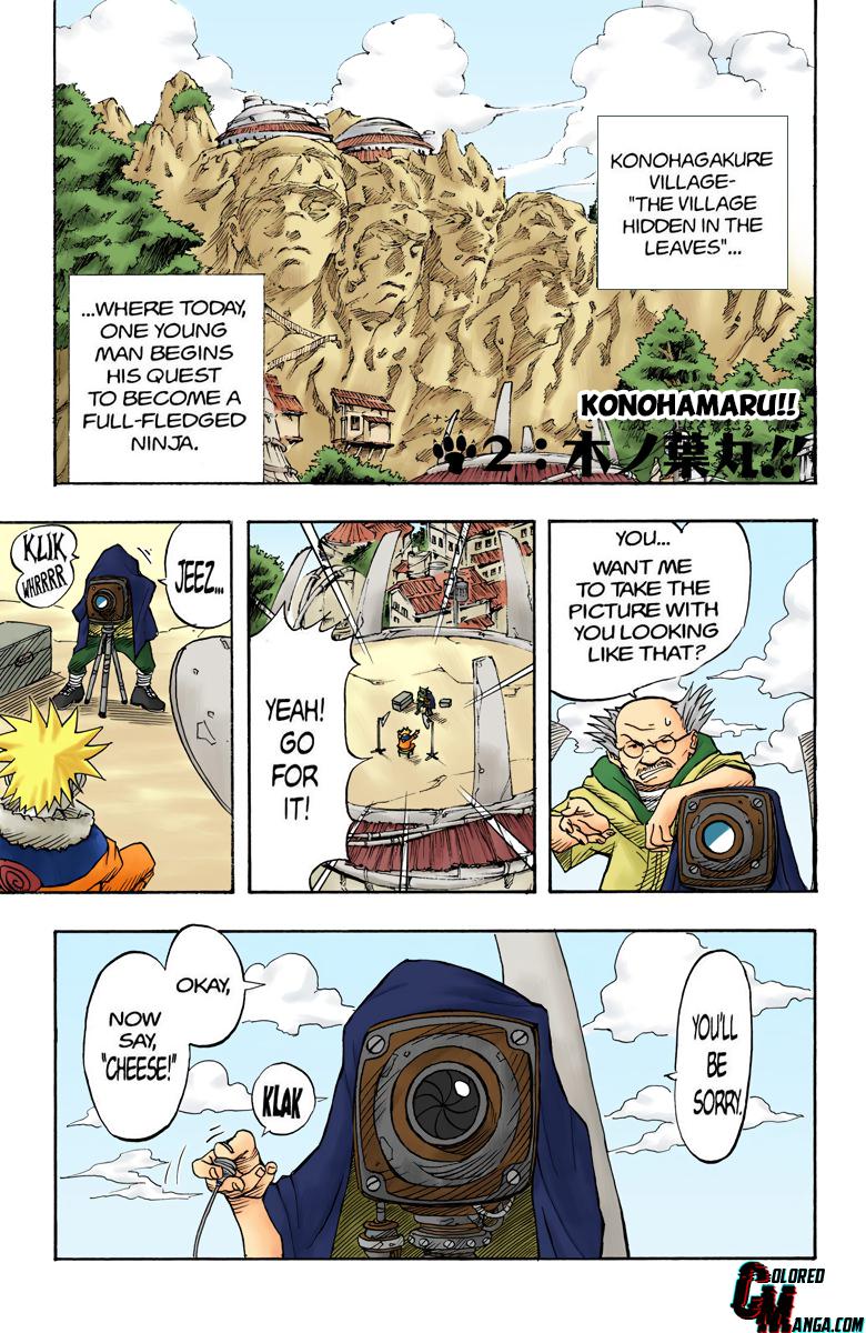 Naruto Colored chapter 2 page 1