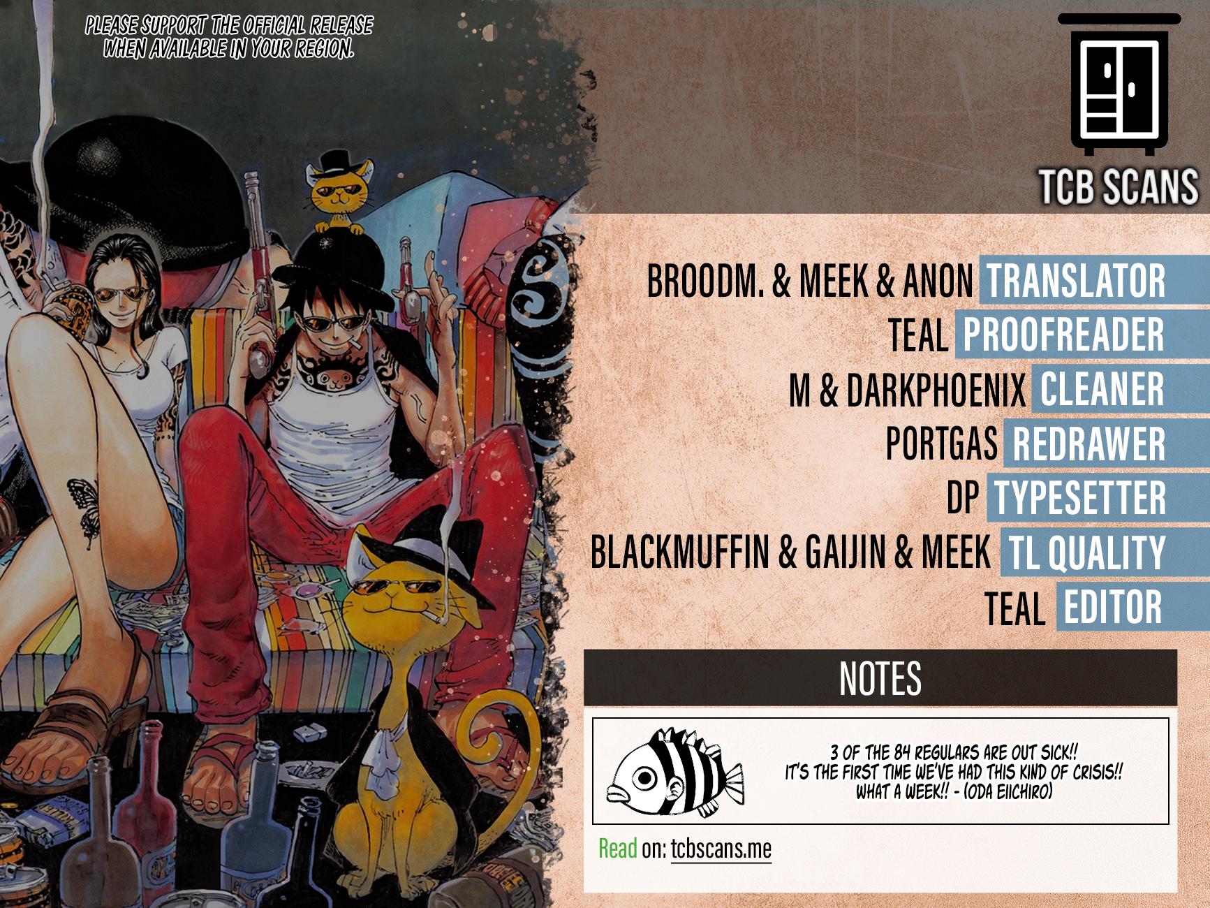 One Piece Chapter 1167 page 2