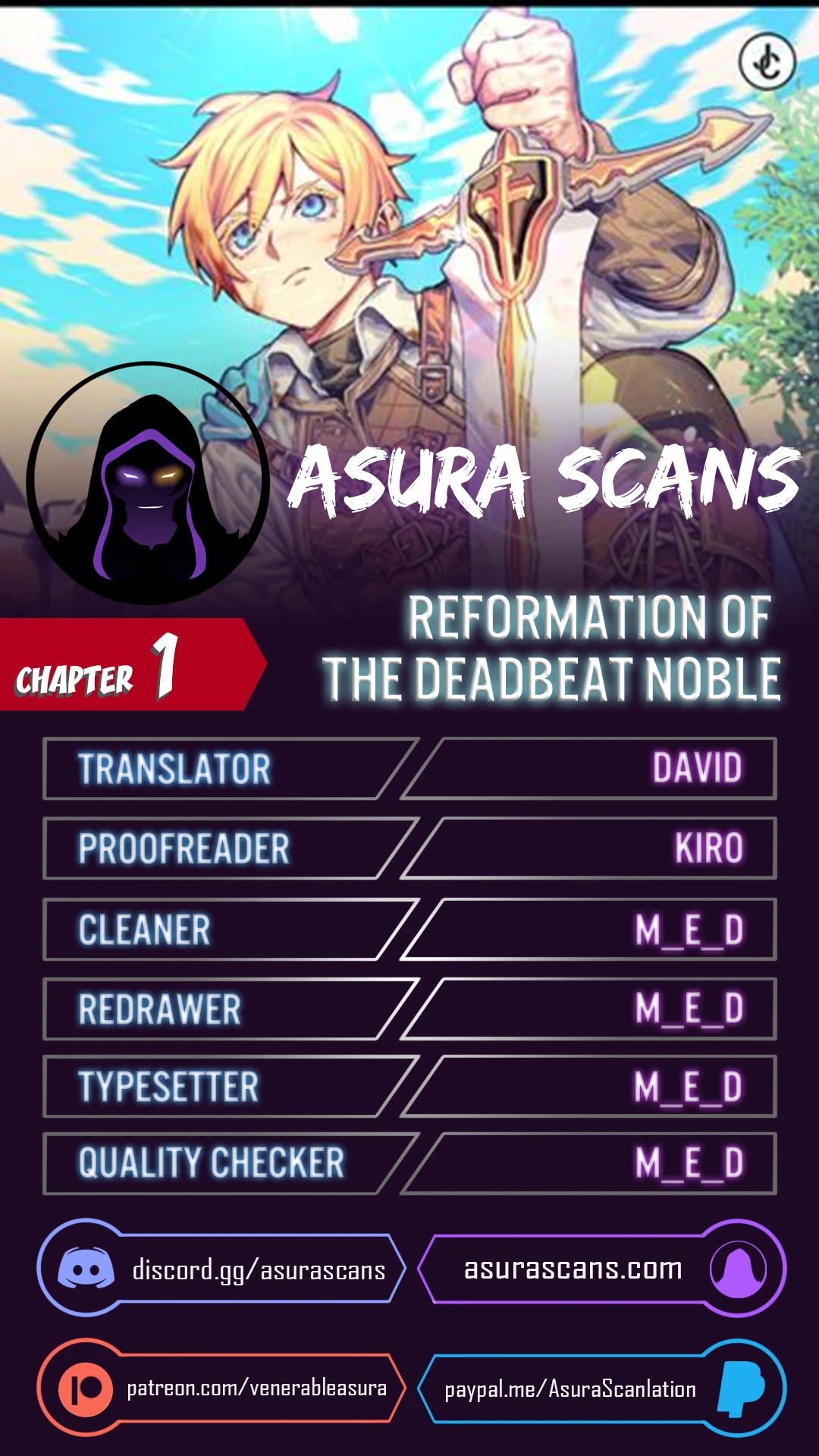 Reformation of the Deadbeat Noble chapter 1 page 1