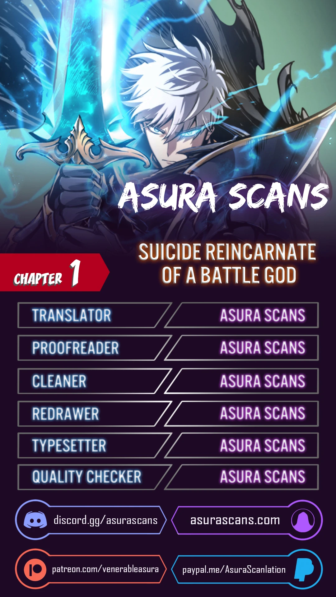 Reincarnation of the Suicidal Battle God chapter 1 page 1