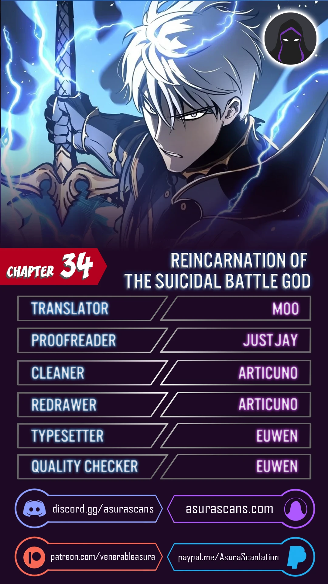 Reincarnation of the Suicidal Battle God chapter 34 page 1