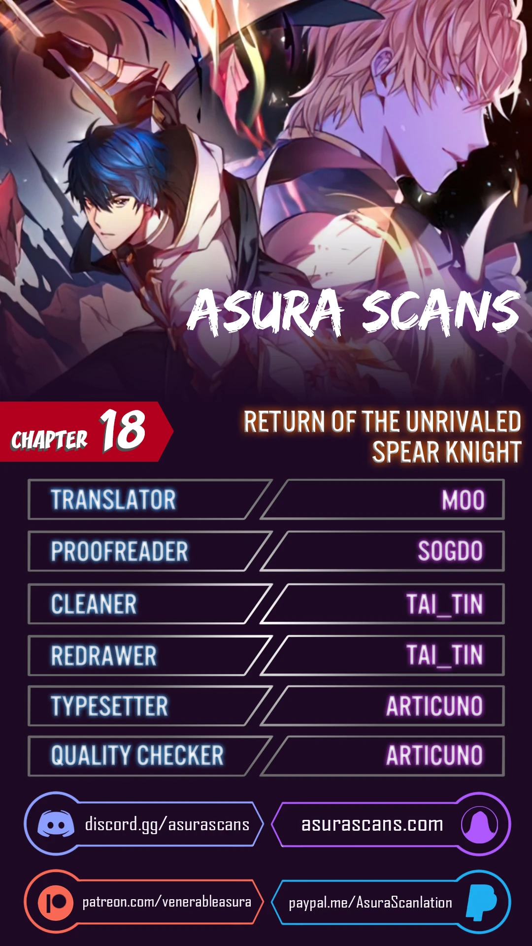 Return of The Unrivaled Spear Knight chapter 18 page 1