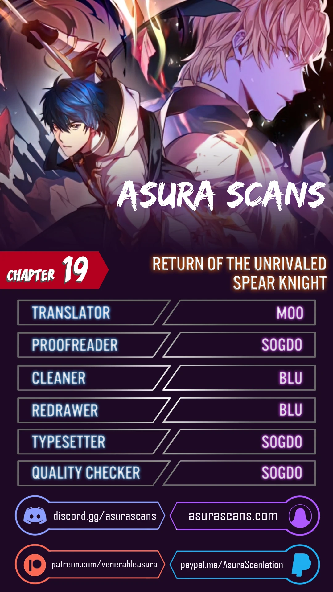 Return of The Unrivaled Spear Knight chapter 19 page 1