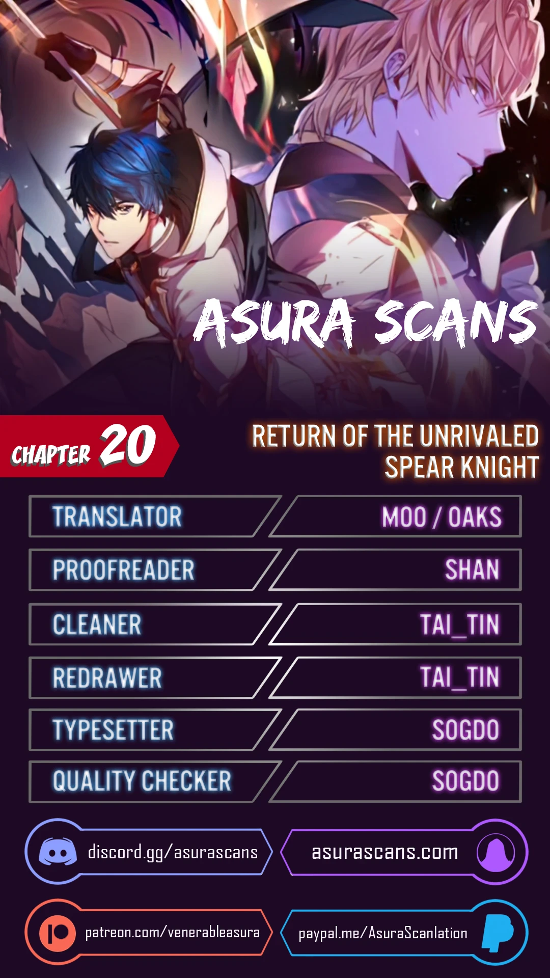 Return of The Unrivaled Spear Knight chapter 20 page 1