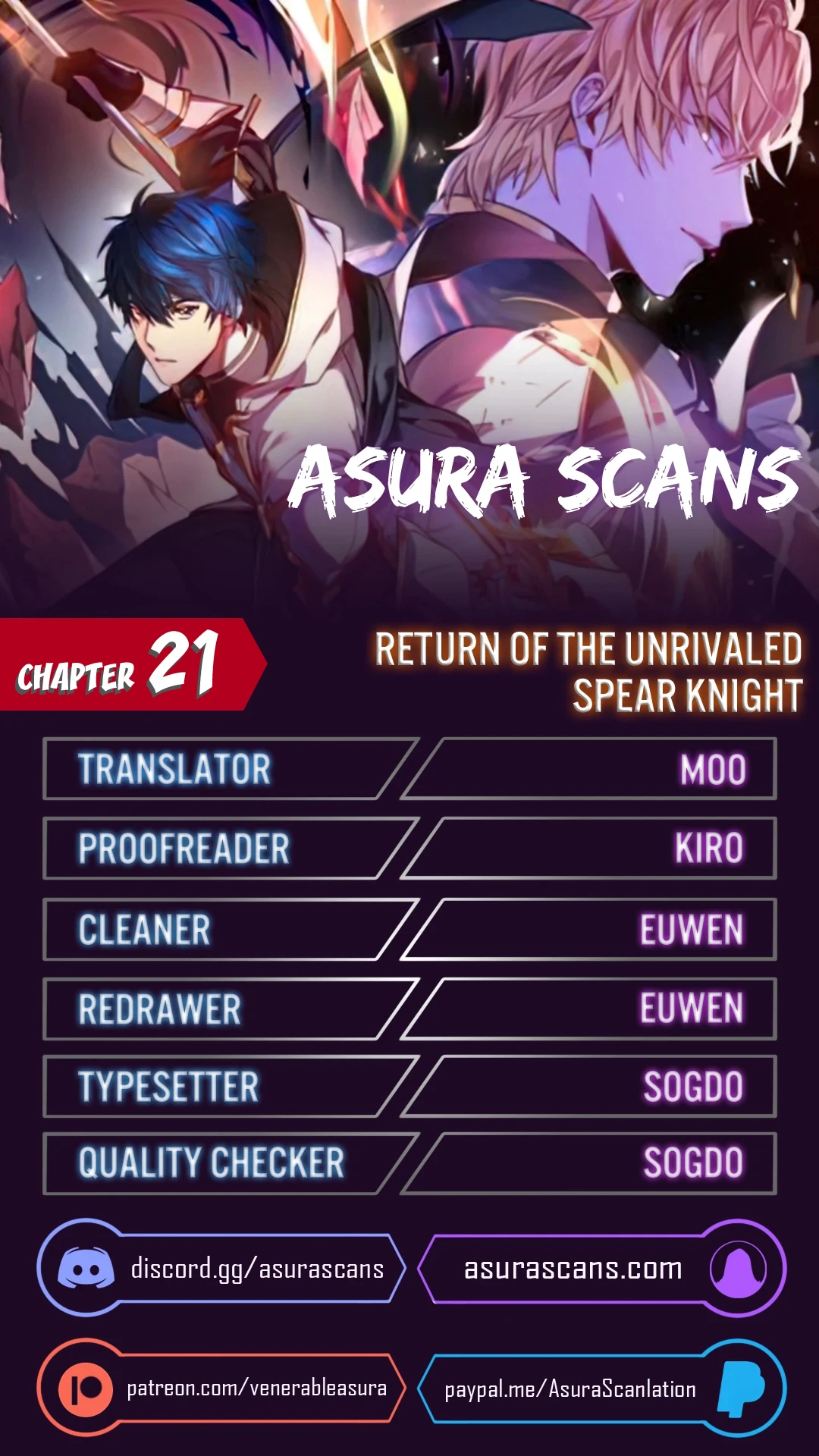 Return of The Unrivaled Spear Knight chapter 21 page 1