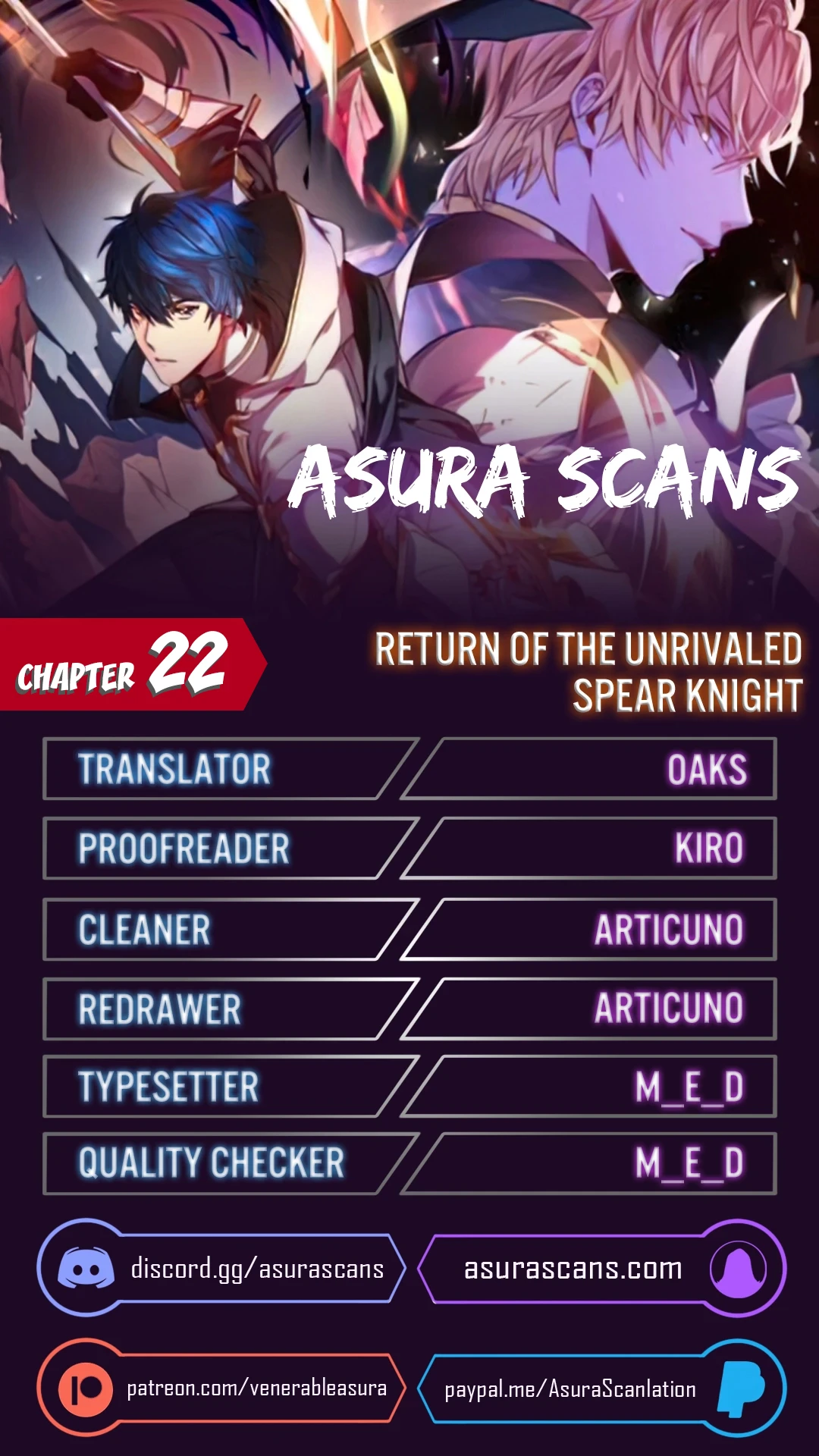 Return of The Unrivaled Spear Knight chapter 22 page 1