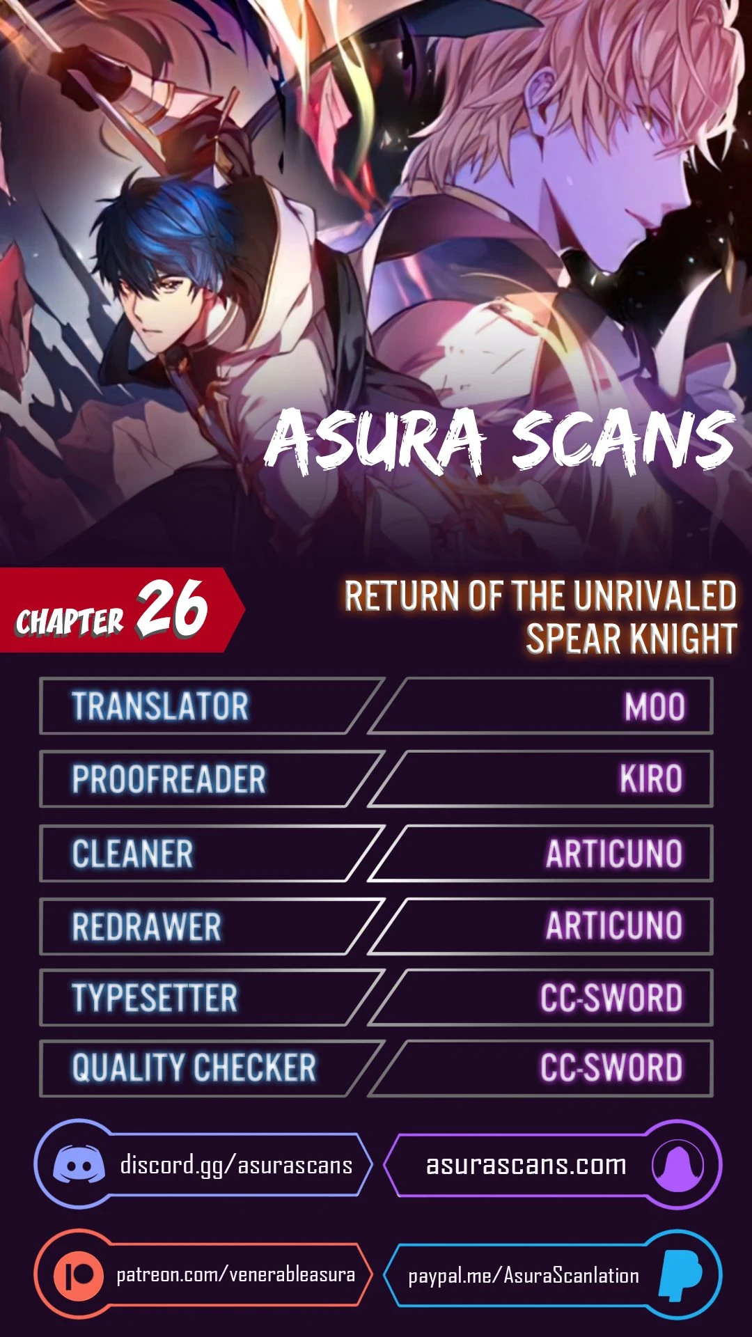 Return of The Unrivaled Spear Knight chapter 26 page 1