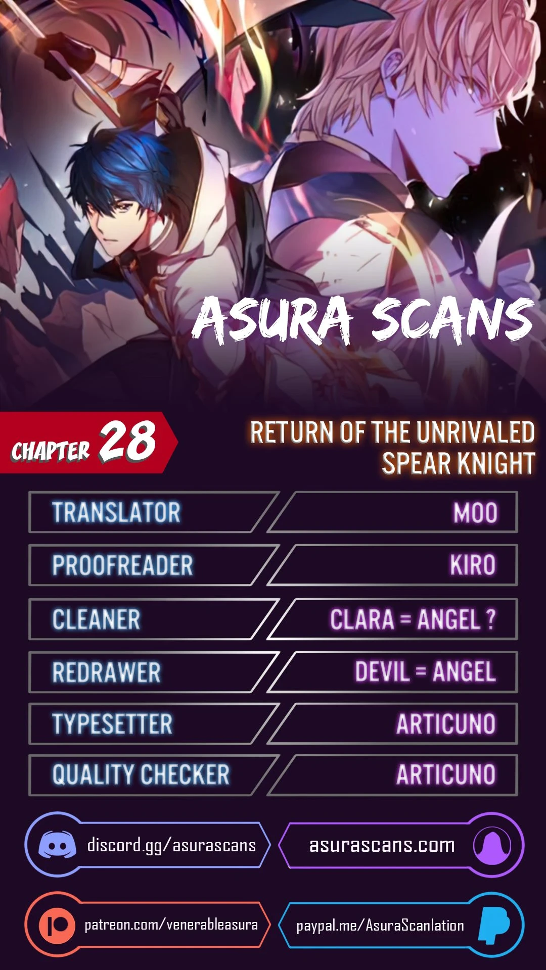 Return of The Unrivaled Spear Knight chapter 28 page 1