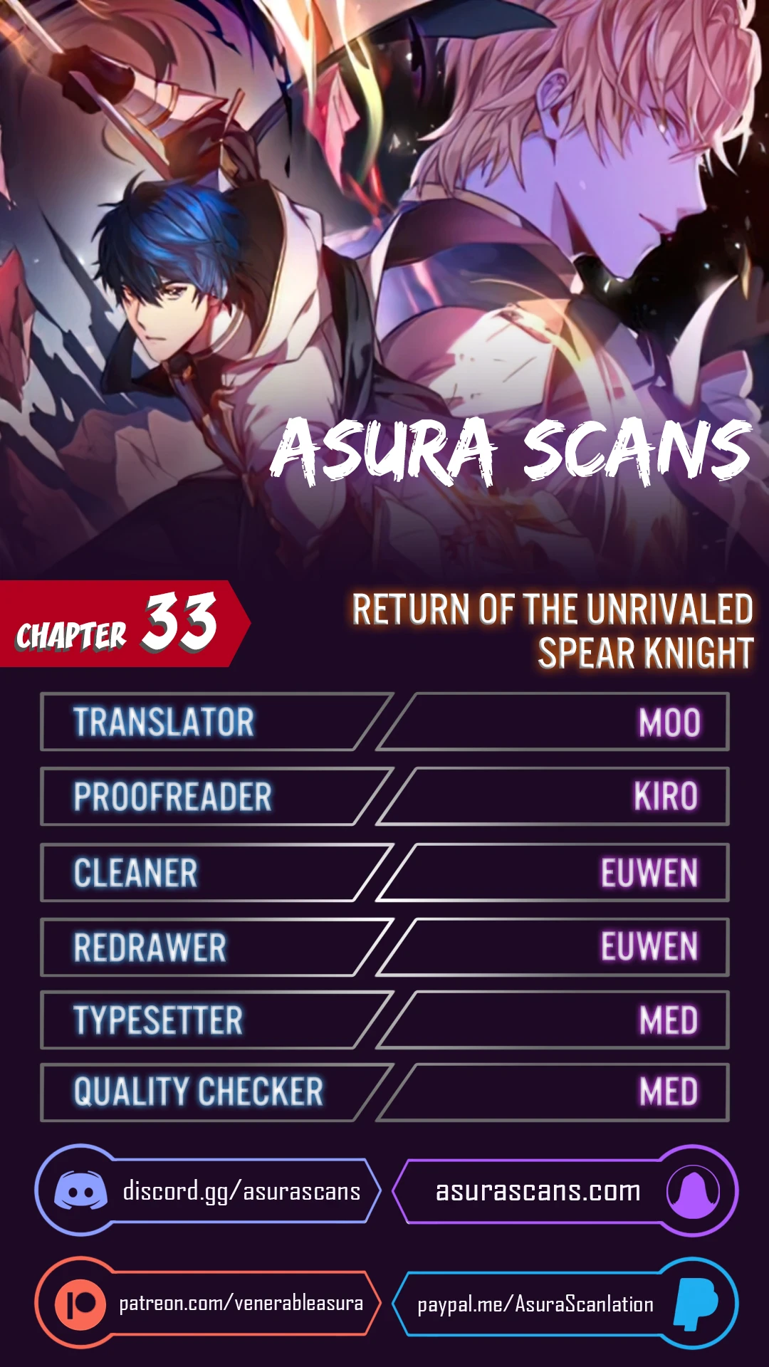 Return of The Unrivaled Spear Knight chapter 33 page 1