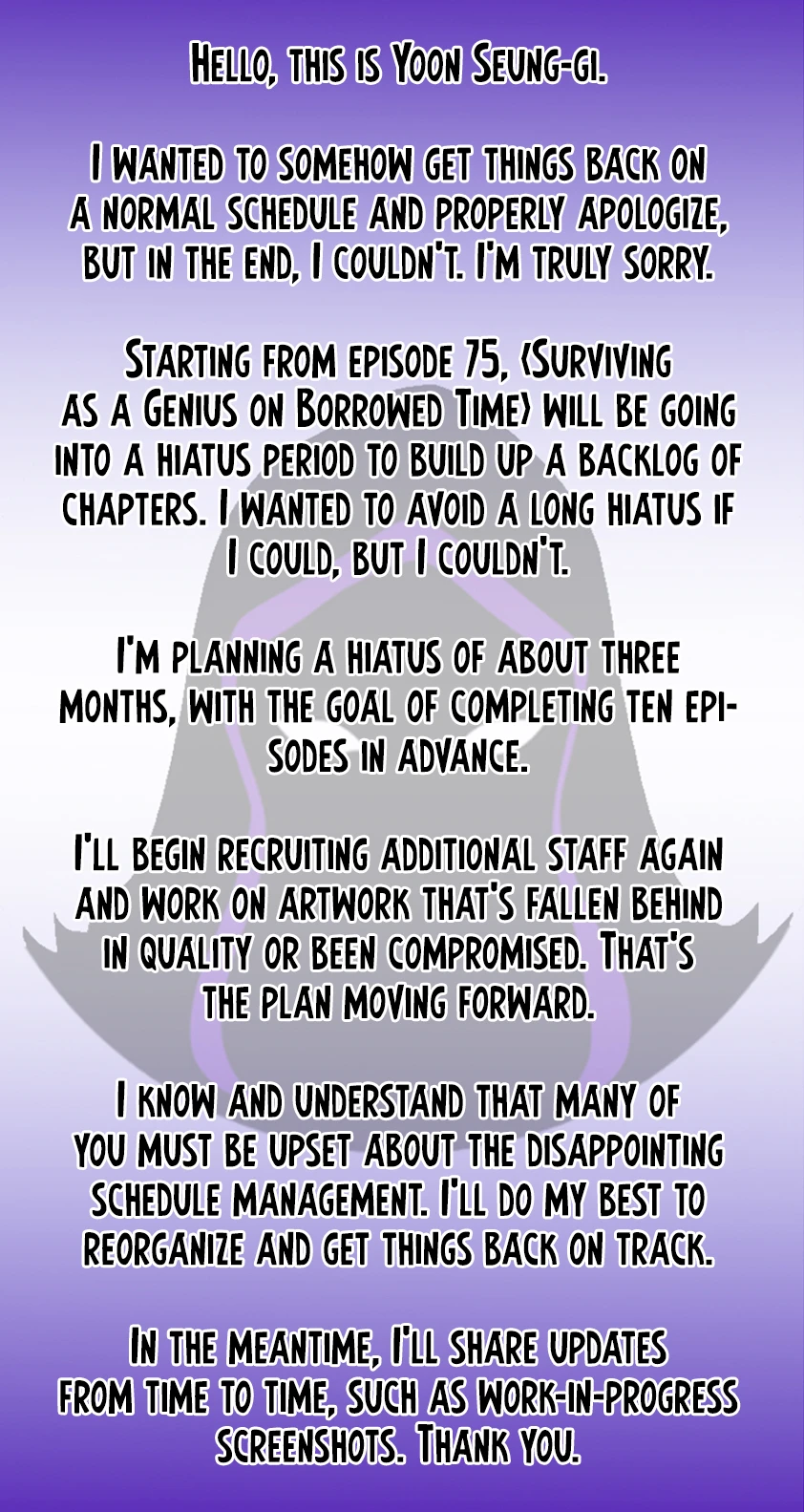 Surviving as a Genius on Borrowed Time chapter 75.5 page 1