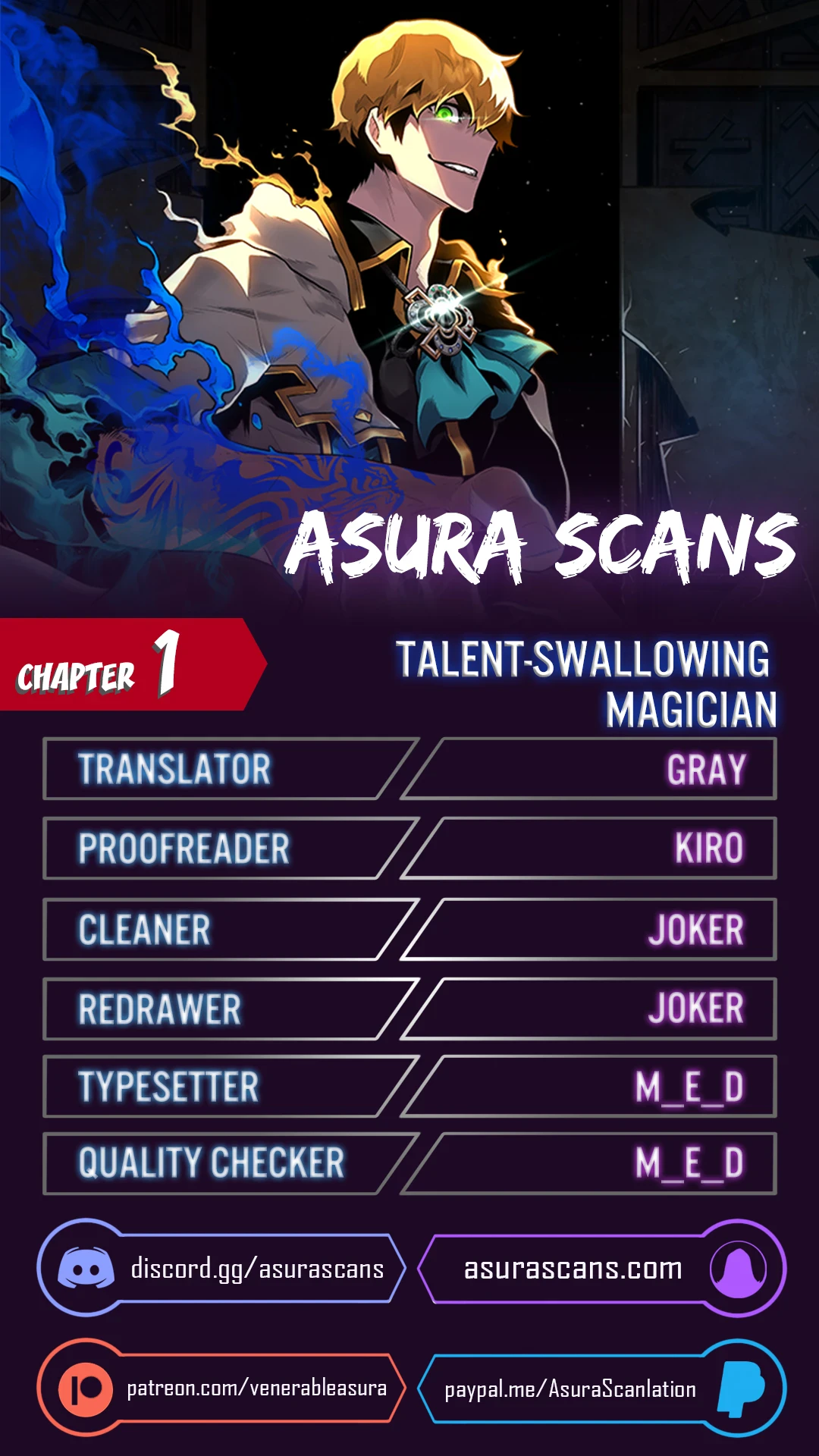 Talent Swallowing Magician chapter 1 page 1
