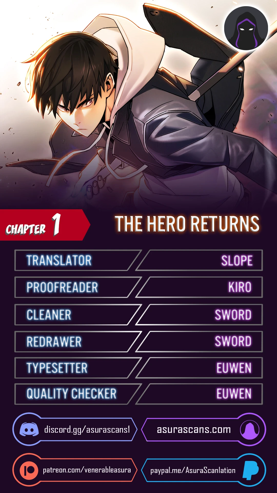 The Hero Returns chapter 1 page 1