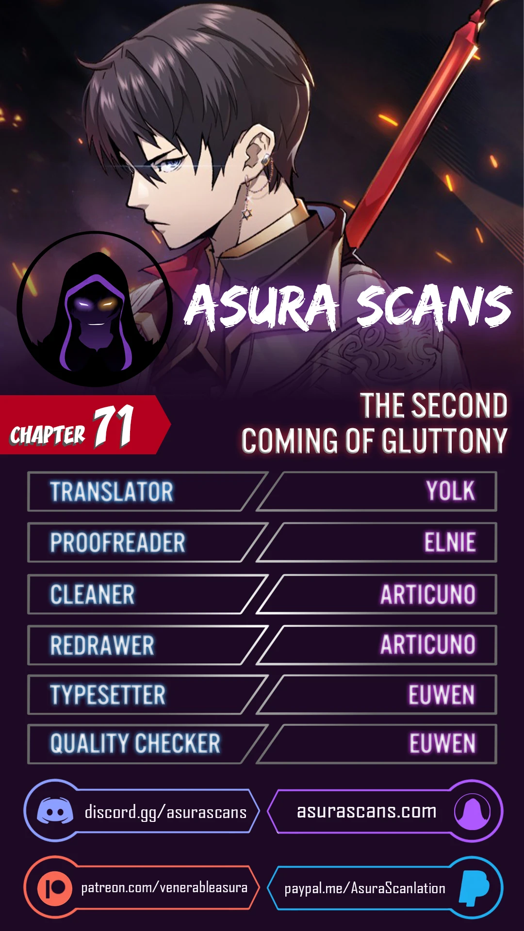 The Second Coming of Gluttony chapter 71 page 1