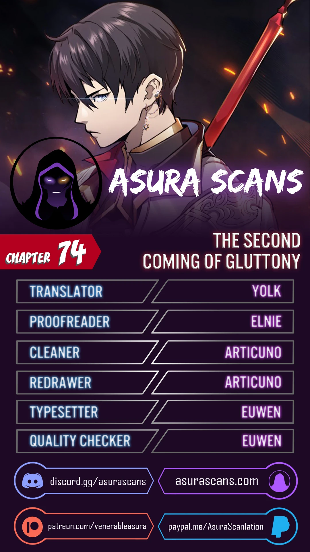 The Second Coming of Gluttony chapter 74 page 1