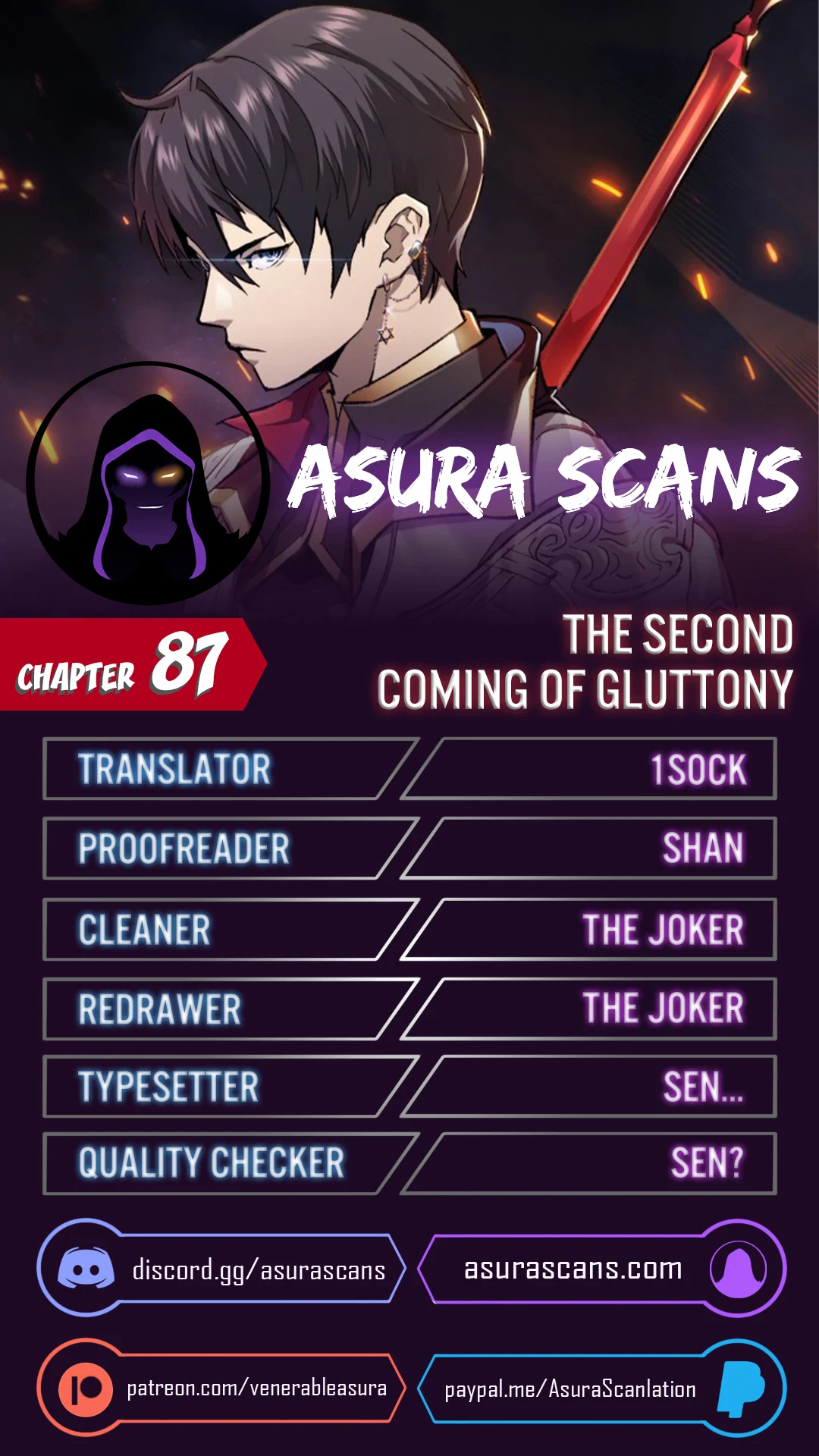 The Second Coming of Gluttony chapter 87 page 1