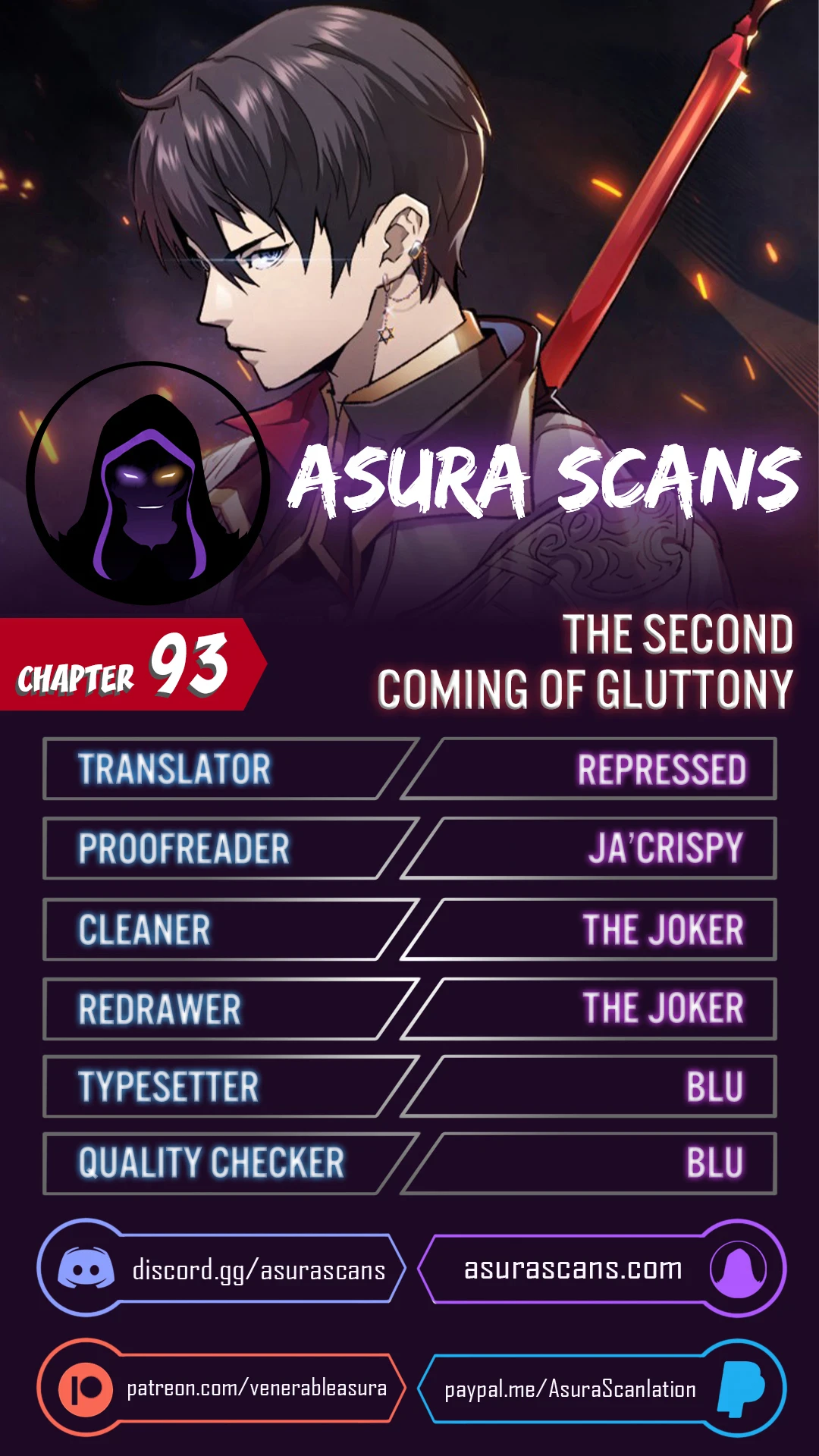 The Second Coming of Gluttony chapter 93 page 1