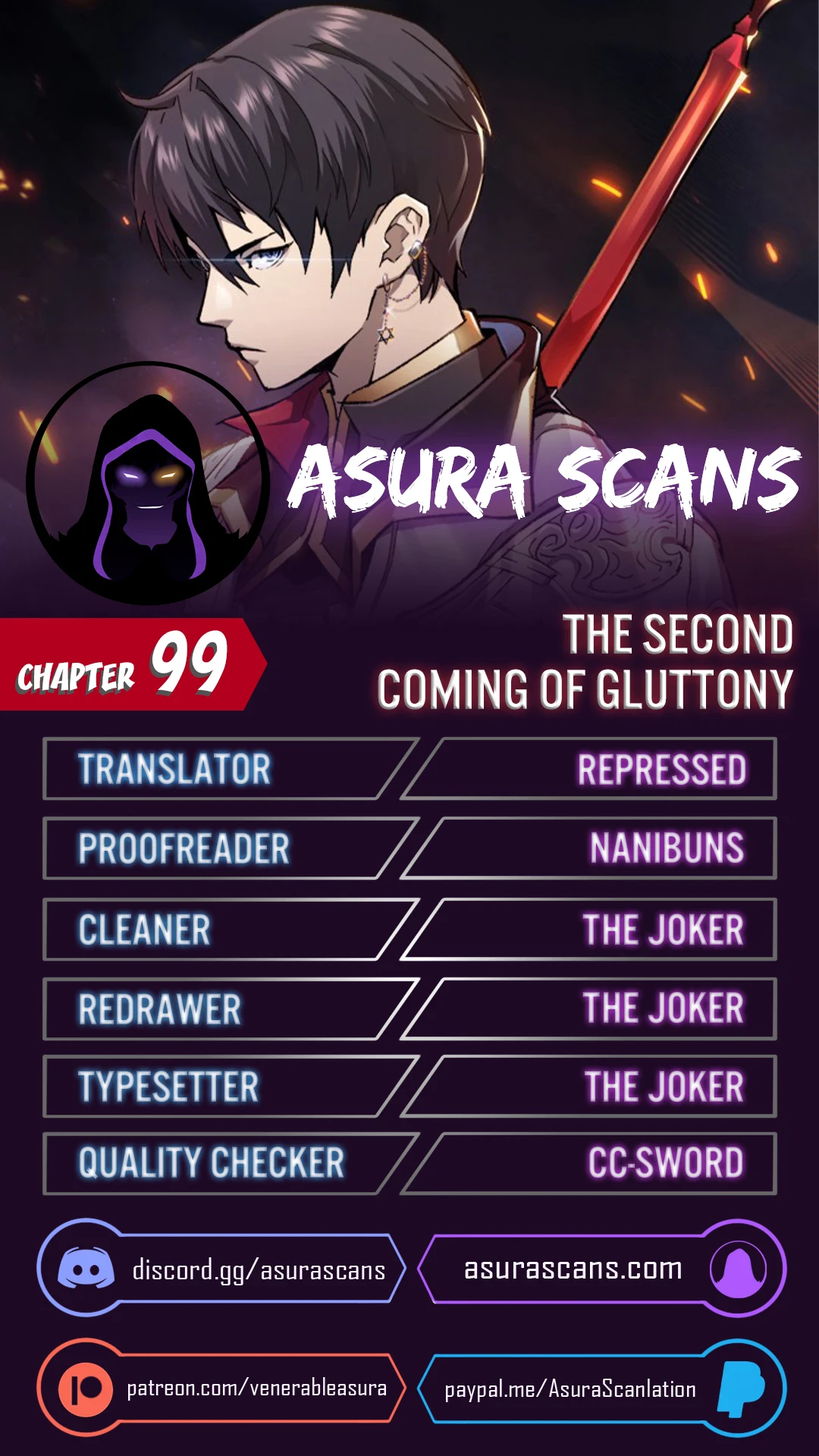 The Second Coming of Gluttony chapter 99 page 1