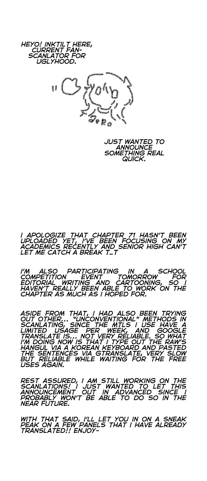 Uglyhood chapter 71 page 1