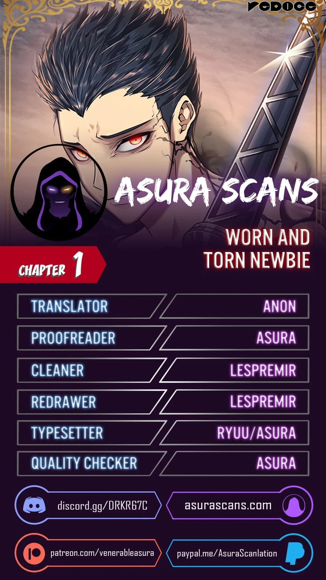 Worn and Torn Newbie chapter 1 page 1